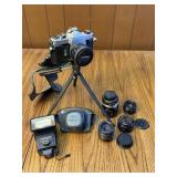 Vintage Asahi Pentax Spotmatic Camera Kit