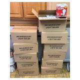 11 Cases of Light Bulbs