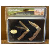 New Remington Collectible Knife set w Tin