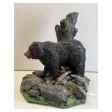 Ceramic Black  Bear Statue