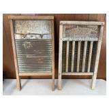 2 Antique Washboards