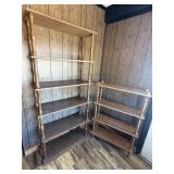 2 Wooden Shelves