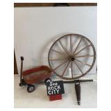 Rock City Birdhouse - Wagon - Wheel etc
