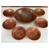 Wooden Salad Bowl Set