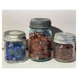 3 Jars of Marbles