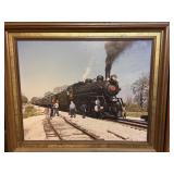 Steam Engine Railroad Frame Picture