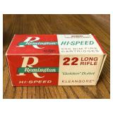 Remington 22 Long rifle hi-speed ammo