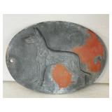 Metal Embossed Dog