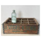 Evansville Ind. Vogel & Sons Crate & Soda Bottle