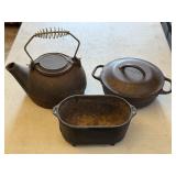 Cast Iron Kettle - Teapot - Small Covered dish