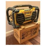 DeWalt Radio & Wooden Crate