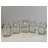 Golden Harvest Indian Head Drinking Jars
