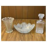 Glass Decanter - vase - fruit bowl