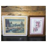 Vintage Framed "Headwaters of the Mississippi" &