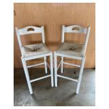 Vintage Wood Bar Stools