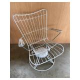 Vintage Wire Swivel Rocker Chair
