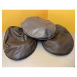 Vintage Leather Newsboy Caps