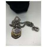 Necklace with Harley Davidson Pendant
