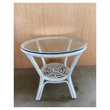 Glass Top Side Table