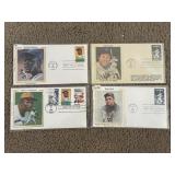 Baseball Legend Stamp & Envelope Collection