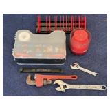 Pipe Wrench - Crescent Wrench - Elec. Supplies etc