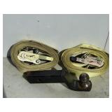 2 Ratchet Tie Down Straps & Ball Hitch