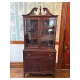 Mahogany Georgian Style China Cabinet
