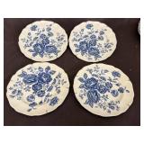 Blue & White Floral Decorative Plates
