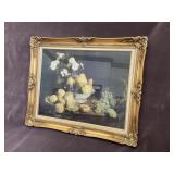 Framed Artwork feat. Flowers & Fruit