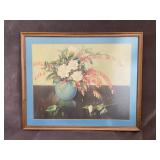 Framed Artwork feat. Floral Scene