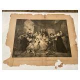 Vintage Artwork 19th Century Engraving of a