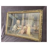 Framed Artwork "The Chess Game"