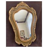 Syroco-style Ornate Gold Framed Wall Mirror