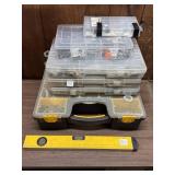 Nut & Bolt Carry Bins with Level