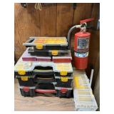 Tools Bins with Fire Extinguisher