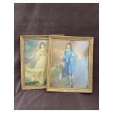 Framed Artwork "Pinkie" and "Blue Boy"