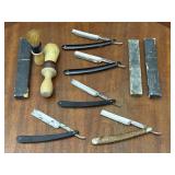Straight Razors with Original Boxes and Shave