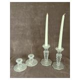 Glass Candle Holders