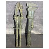 Bolt Cutters & Pipe Wrench