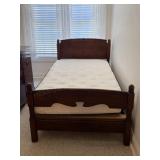 Antique Twin Bed Frame with New Mattress