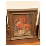 Framed Artwork - Floral Scene