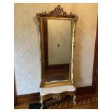 French Italianate Style Pier Mirror with M