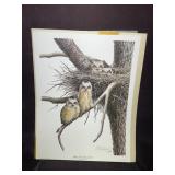 Artwork "Young Great Horned Owls" by Guy Coheleach