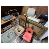 Office Chairs, Rolling Cart, Artwork, Etc.