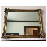 Wall Mirror with Ornate Gold Frame