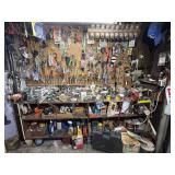Contents of Shelves & Wall - Lots of Tools & S