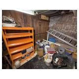 Shelving, Ladder, Etc. (Everything Pictured)