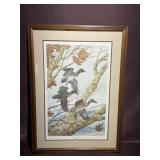 Framed Artwork "Green-winged Teal" by John A