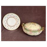 Imperial & Haviland Decorative Plate & Covered
