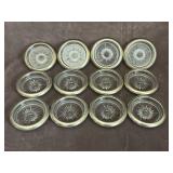 Silver-plated and Crystal Glass Coasters